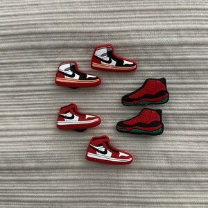 Set of 6 Nike Jordan  ShoeCharms for Shoes NEW IN PACKAGE